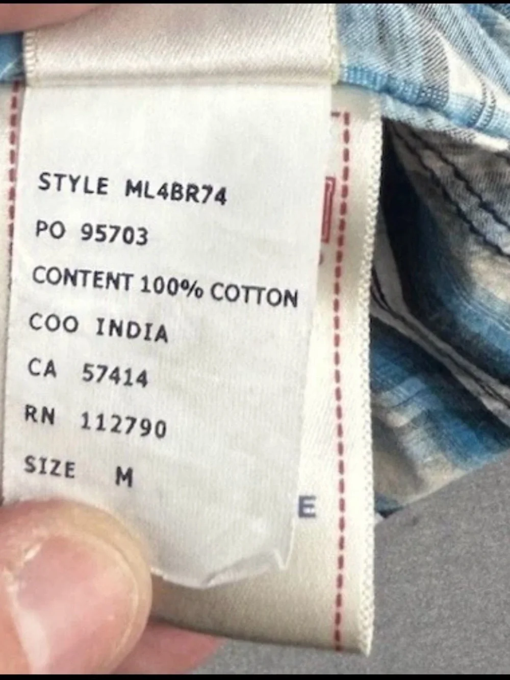 True Religion Men's Shirt Med Western Blue Plaid Pearl Snap Button Cowboy Core